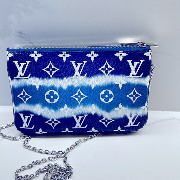 RARE Louis Vuitton Escale Double Zip Pouch - Picture 3 of 3